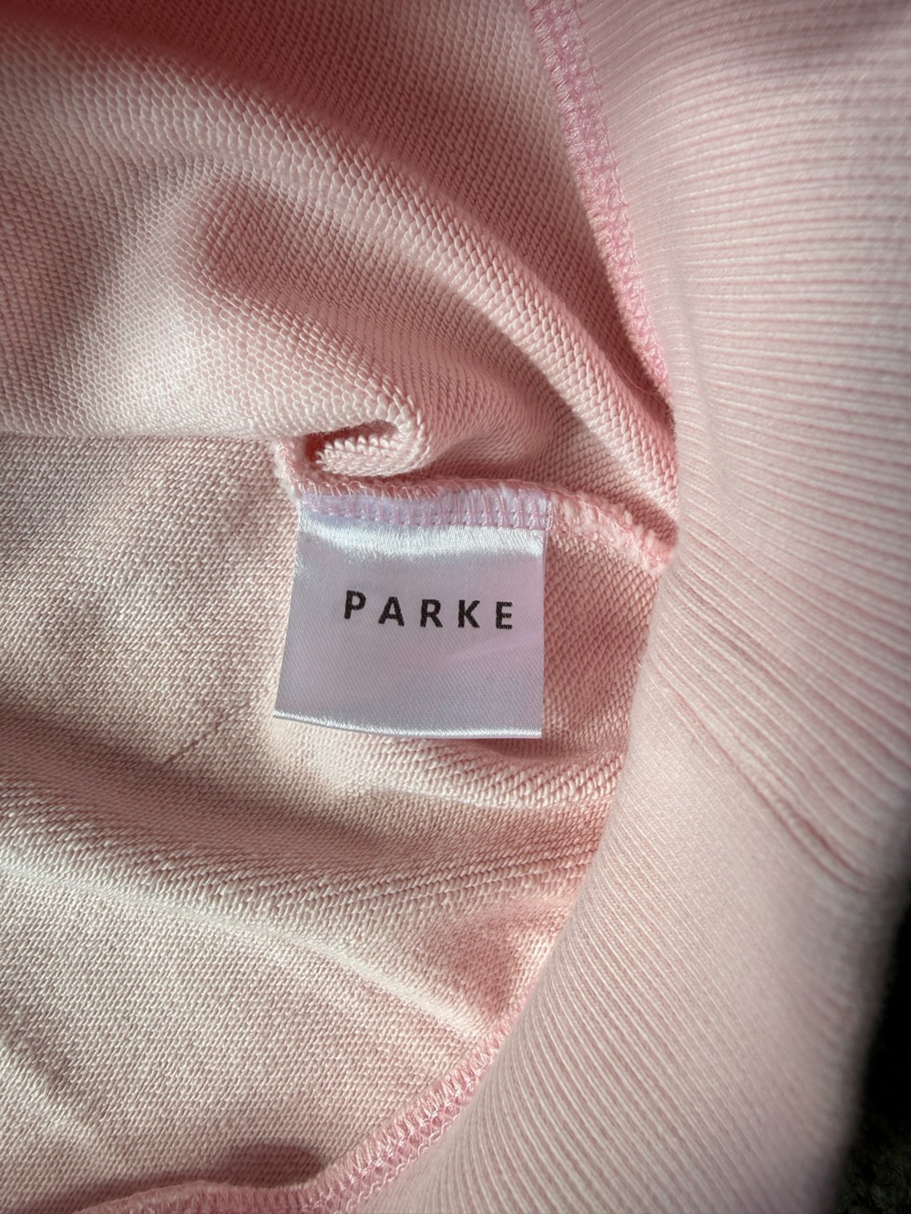 NWT Parke Heritage Mockneck Pink and Brown Size S/M - Picture 5 of 5
